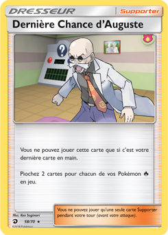 Carte Pokémon Dernière Chance d'Auguste 58/70 de la série Majesté des Dragons en vente au meilleur prix