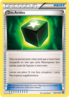 Carte Pokémon Dés Avides 102/114 de la série Offensive Vapeur en vente au meilleur prix