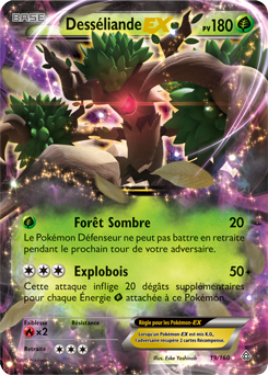 Carte Pokémon Pokémon EX Desséliande EX 19/160 de la série Primo Choc