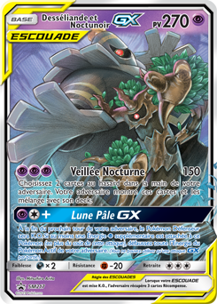 Carte Pokémon Promo Desséliande Noctunoir GX SM217 de la série Promos Soleil et Lune