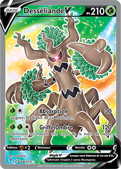 Carte Pokémon Desséliande V 168/203 de la série Évolution Céleste en vente au meilleur prix