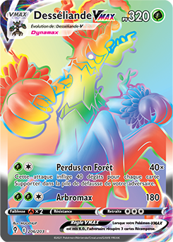 Carte Pokémon Desséliande VMAX 206/203 de la série Évolution Céleste en vente au meilleur prix