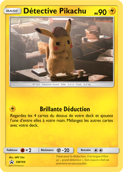 Carte Pokémon Detective Pikachu SM194 de la série Promos Soleil et Lune en vente au meilleur prix