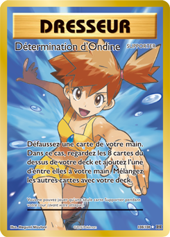 Carte Pokémon Dresseur Full Art Détermination d'Ondine 108/108 de la série Évolutions