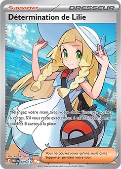 Carte Pokémon Ultra rare Détermination de Lilie 169/132 de la série Méga-Évolution