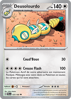 Carte Pokémon Deusolourdo 157/193 de la série Évolutions à Paldea en vente au meilleur prix