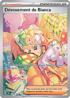 Carte Pokémon Dévouement de Bianca 209/162 de la série Forces Temporelles en vente au meilleur prix