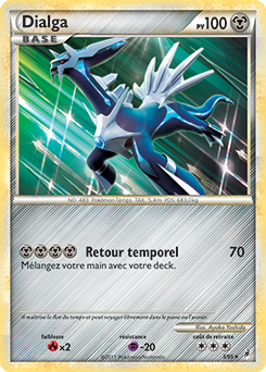 Carte Pokémon Holographique Rare Dialga 3/95 de la série Appel des Légendes