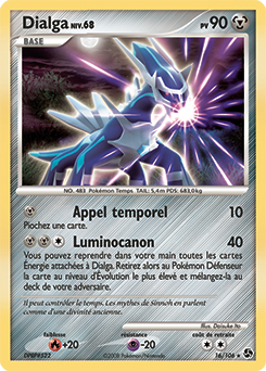 Carte Pokémon Rare Dialga 16/106 de la série Duels au Sommet