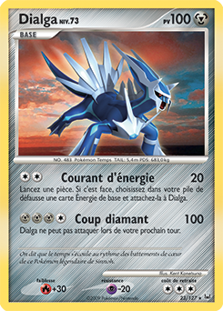 Carte Pokémon Dialga 23/127 de la série Platine en vente au meilleur prix