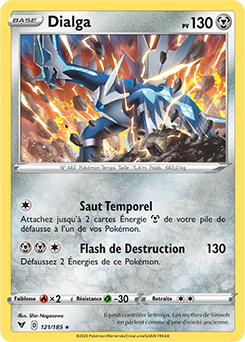 Carte Pokémon Dialga 121/185 de la série Voltage Éclatant en vente au meilleur prix