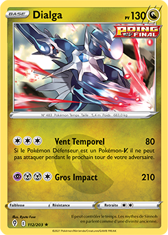 Carte Pokémon Dialga 112/203 de la série Évolution Céleste en vente au meilleur prix