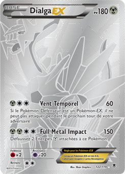 Carte Pokémon Dialga EX 122/119 de la série Vigueur Spectrale en vente au meilleur prix
