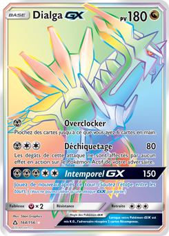 Carte Pokémon Dialga GX 164/156 de la série Ultra Prisme en vente au meilleur prix