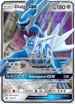 Carte Pokémon Dialga GX 82/131 de la série Lumière Interdite en vente au meilleur prix