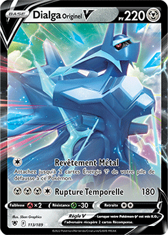 Carte Pokémon Dialga Originel V 113/189 de la série Astres Radieux en vente au meilleur prix