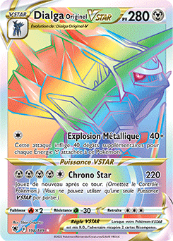 Carte Pokémon Dialga Originel VSTAR 198/189 de la série Astres Radieux en vente au meilleur prix