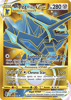 Carte Pokémon Pokémon Gold EB Dialga Originel VSTAR 210/189 de la série Astres Radieux