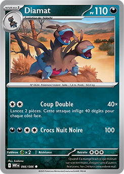 Carte Pokémon Communes Diamat 66/86 de la série Flamme Blanche