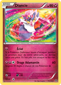 Carte Pokémon Diancie 71/119 de la série Vigueur Spectrale en vente au meilleur prix