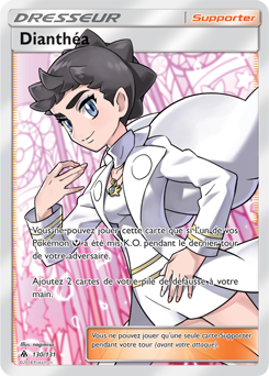Carte Pokémon Dresseur Full Art Dianthéa 130/131 de la série Lumière Interdite