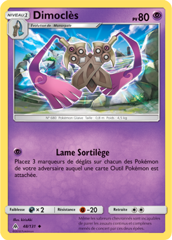 Carte Pokémon Dimoclès 48/131 de la série Lumière Interdite en vente au meilleur prix