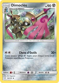 Carte Pokémon Dimoclès 108/181 de la série Duo de Choc en vente au meilleur prix