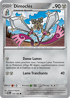 Carte Pokémon Communes Dimoclès 133/182 de la série Faille Paradoxe