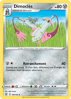 Carte Pokémon Dimoclès 106/163 de la série Styles de Combat en vente au meilleur prix