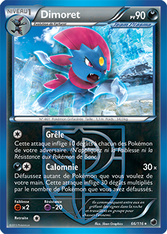 Carte Pokémon Dimoret 66/116 de la série Glaciation Plasma en vente au meilleur prix
