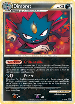 Carte Pokémon Rare Dimoret 25/90 de la série Indomptable