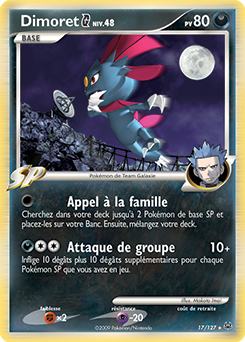 Carte Pokémon Dimoret 17/127 de la série Platine en vente au meilleur prix