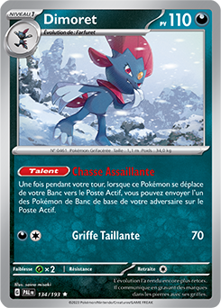 Carte Pokémon Dimoret 134/193 de la série Évolutions à Paldea en vente au meilleur prix