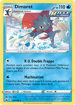 Carte Pokémon Dimoret 31/198 de la série Règne de Glace en vente au meilleur prix