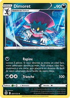 Carte Pokémon Dimoret 087/172 de la série Stars Étincelantes en vente au meilleur prix