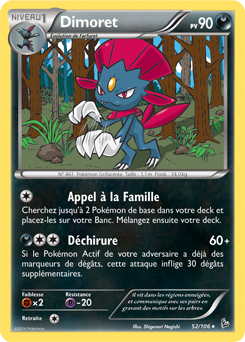 Carte Pokémon Dimoret 52/106 de la série Étincelle en vente au meilleur prix