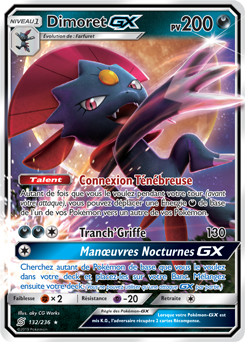 Carte Pokémon Dimoret GX 132/236 de la série Harmonie des Esprits en vente au meilleur prix