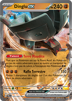 Carte Pokémon Dinglu ex 127/193 de la série Évolutions à Paldea en vente au meilleur prix