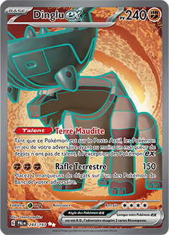 Carte Pokémon Dinglu ex 243/193 de la série Évolutions à Paldea en vente au meilleur prix