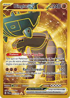 Carte Pokémon Hyper rare Dinglu ex 275/193 de la série Évolutions à Paldea