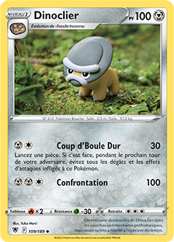 Carte Pokémon Dinoclier 109/189 de la série Astres Radieux en vente au meilleur prix