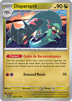 Carte Pokémon Dispareptil 159/217 de la série Héros Transcendants en vente au meilleur prix