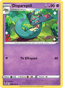 Carte Pokémon Peu commune Dispareptil 088/195 de la série Tempête Argentée