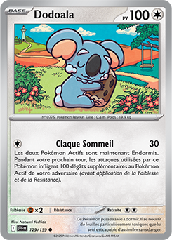 Carte Pokémon Communes Dodoala 129/159 de la série Aventures Ensemble