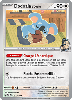 Carte Pokémon Dodoala d'Okuba 175/217 de la série Héros Transcendants en vente au meilleur prix