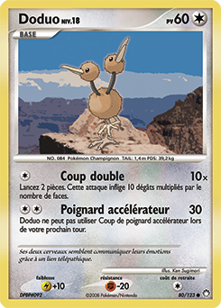 Carte Pokémon Doduo 80/123 de la série Trésors Mystérieux en vente au meilleur prix