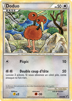 Carte Pokémon Commune Doduo 45/90 de la série Indomptable