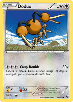Carte Pokémon Doduo 98/146 de la série X&Y en vente au meilleur prix