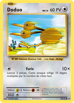 Carte Pokémon Doduo 69/108 de la série Évolutions en vente au meilleur prix