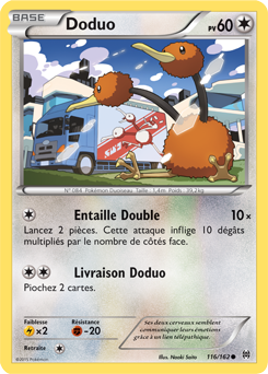 Carte Pokémon Doduo 116/162 de la série Impulsion Turbo en vente au meilleur prix
